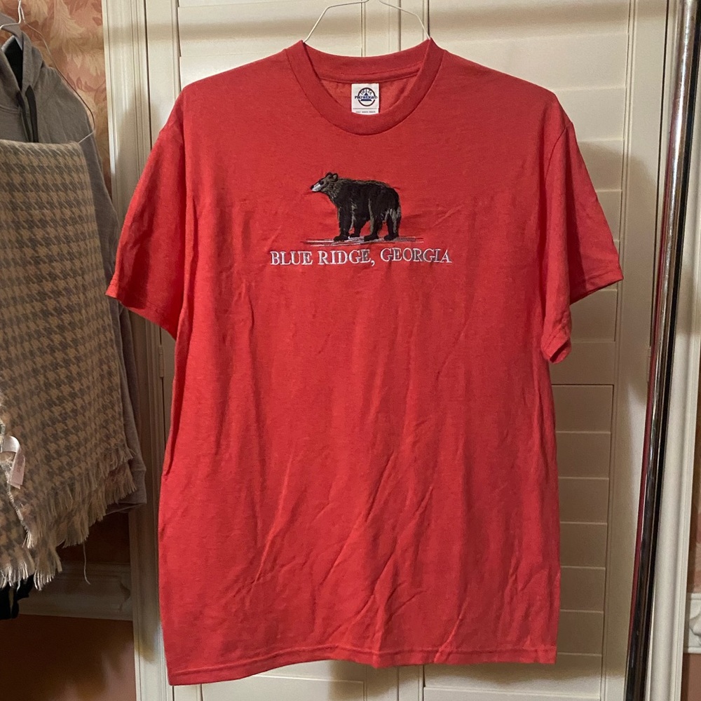 Blue Ridge Georgia Men’s Short Sleeve Tshirt. Large, Unisex, by Delta Pro Weight